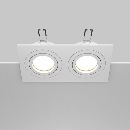 Lampa podtynkowa Atom 2xGU10 biała Maytoni | Sklep z oświetleniem