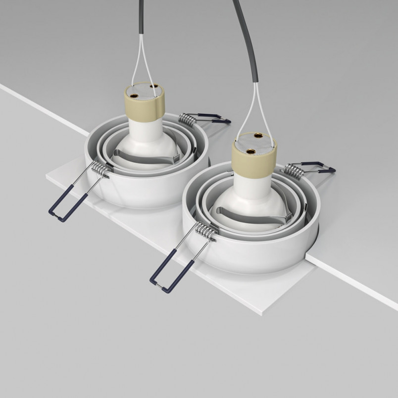 Lampa podtynkowa Atom 2xGU10 biała Maytoni | Sklep z oświetleniem