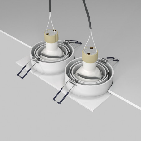 Lampa podtynkowa Atom 2xGU10 biała Maytoni | Sklep z oświetleniem