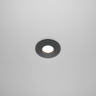 Lampa podtynkowa Atom Maytoni - czarny spot GU10 | Sklep