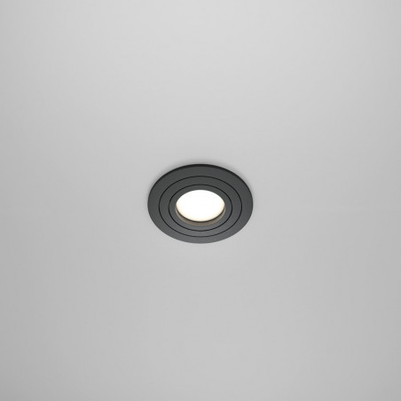 Lampa podtynkowa Atom Maytoni - czarny spot GU10 | Sklep