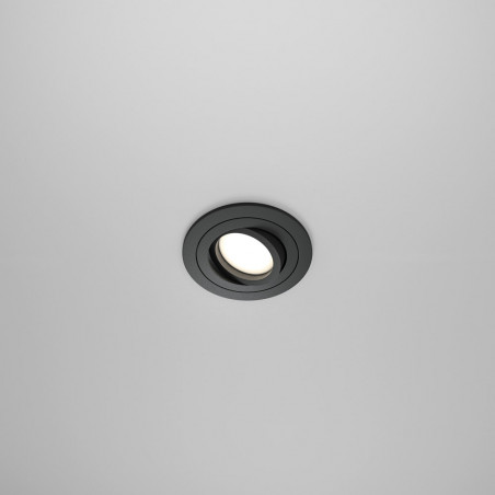Lampa podtynkowa Atom Maytoni - czarny spot GU10 | Sklep