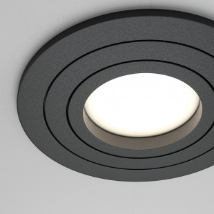 Lampa podtynkowa Atom Maytoni - czarny spot GU10 | Sklep