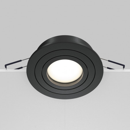 Lampa podtynkowa Atom Maytoni - czarny spot GU10 | Sklep