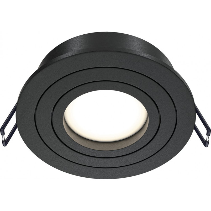 Lampa podtynkowa Atom Maytoni - czarny spot GU10 | Sklep