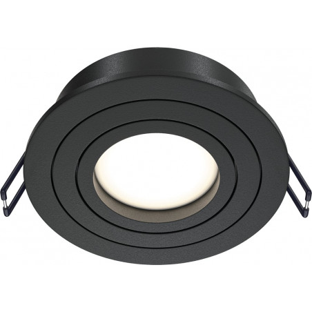 Lampa podtynkowa Atom Maytoni - czarny spot GU10 | Sklep