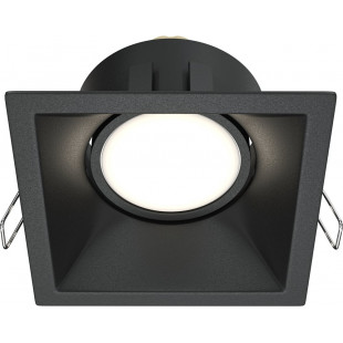 Lampa podtynkowa Maytoni Dot GU10 - czarna, kwadratowa