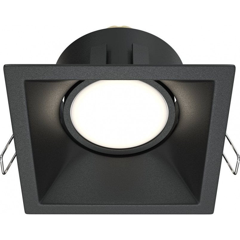 Lampa podtynkowa Maytoni Dot GU10 - czarna, kwadratowa