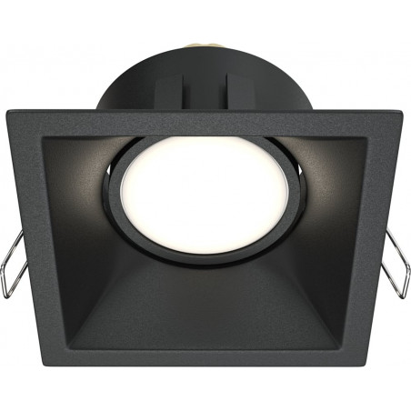 Lampa podtynkowa Maytoni Dot GU10 - czarna, kwadratowa