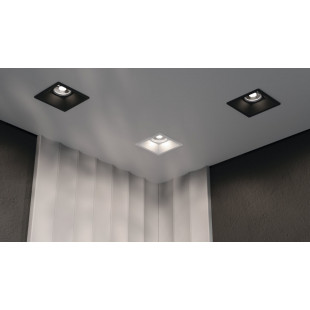 Lampa podtynkowa Maytoni Dot GU10 - czarna, kwadratowa
