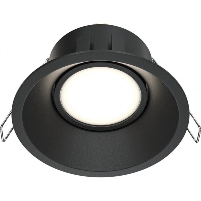 Lampa podtynkowa Dot GU10 czarna Maytoni | Downlight spot