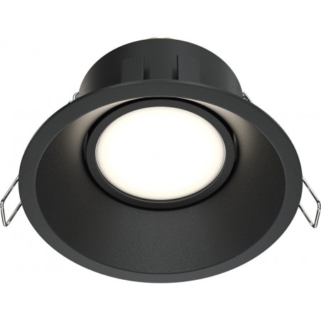 Lampa podtynkowa Dot GU10 czarna Maytoni | Downlight spot
