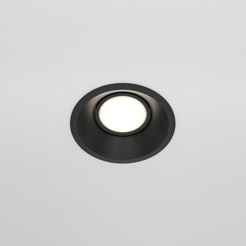 Lampa podtynkowa Dot GU10 czarna Maytoni | Downlight spot