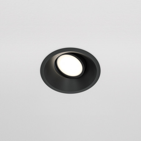 Lampa podtynkowa Dot GU10 czarna Maytoni | Downlight spot