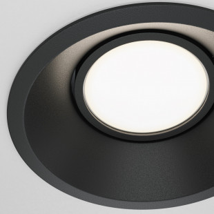 Lampa podtynkowa Dot GU10 czarna Maytoni | Downlight spot