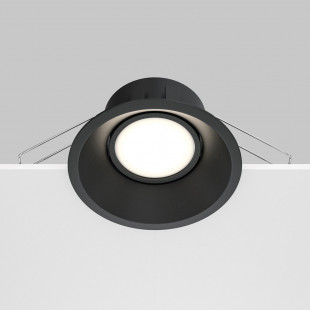Lampa podtynkowa Dot GU10 czarna Maytoni | Downlight spot