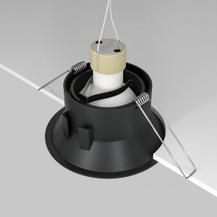 Lampa podtynkowa Dot GU10 czarna Maytoni | Downlight spot