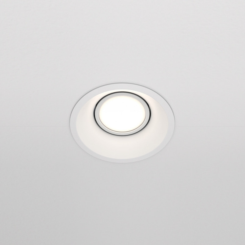 Lampa podtynkowa Dot Maytoni - nowoczesny design, biały kolor