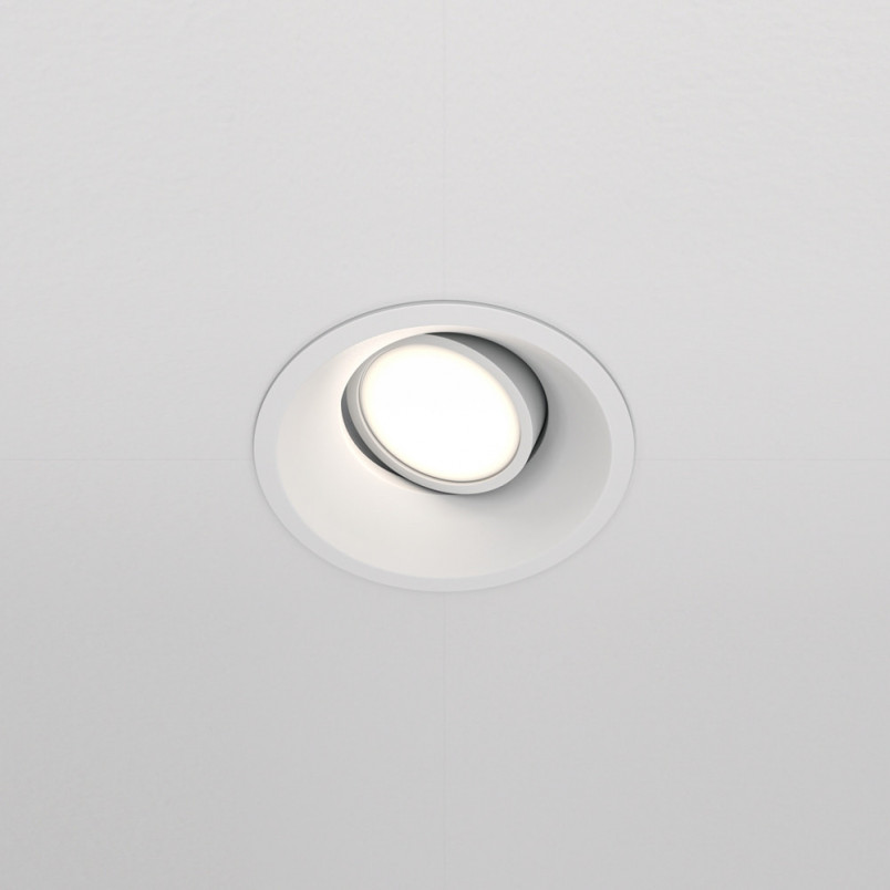 Lampa podtynkowa Dot Maytoni - nowoczesny design, biały kolor