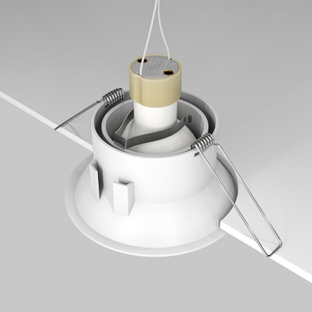 Lampa podtynkowa Dot Maytoni - nowoczesny design, biały kolor