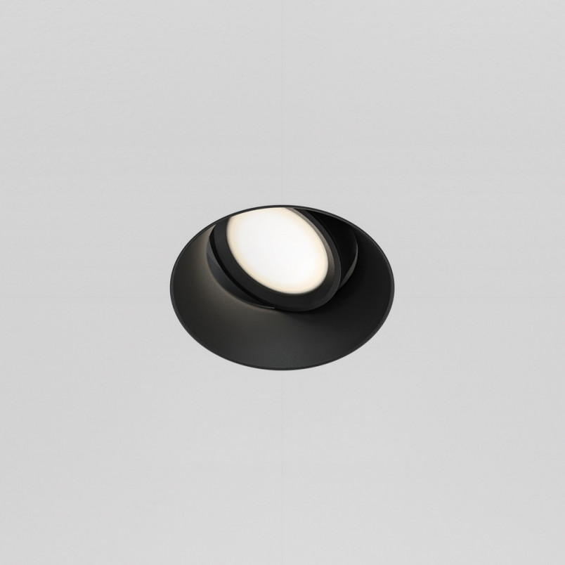 Lampa spot okrągła Dot GU10 czarna Maytoni - Sklep z lampami
