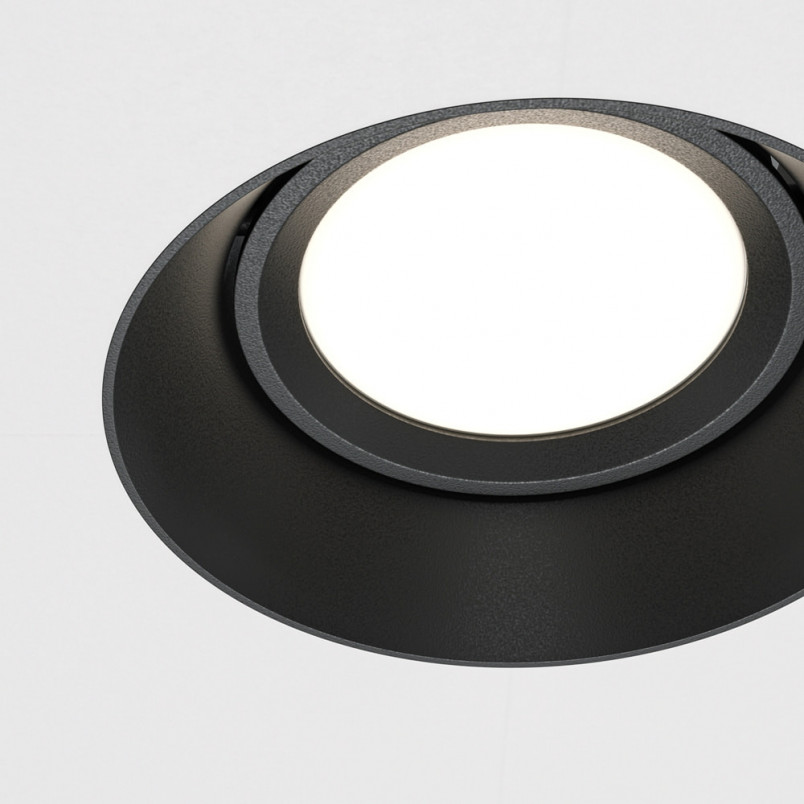 Lampa spot okrągła Dot GU10 czarna Maytoni - Sklep z lampami