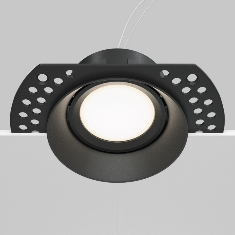 Lampa spot okrągła Dot GU10 czarna Maytoni - Sklep z lampami
