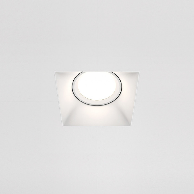 Lampa Spot Kwadratowa Dot GU10 Biała Maytoni - Sklep z Oświetleniem