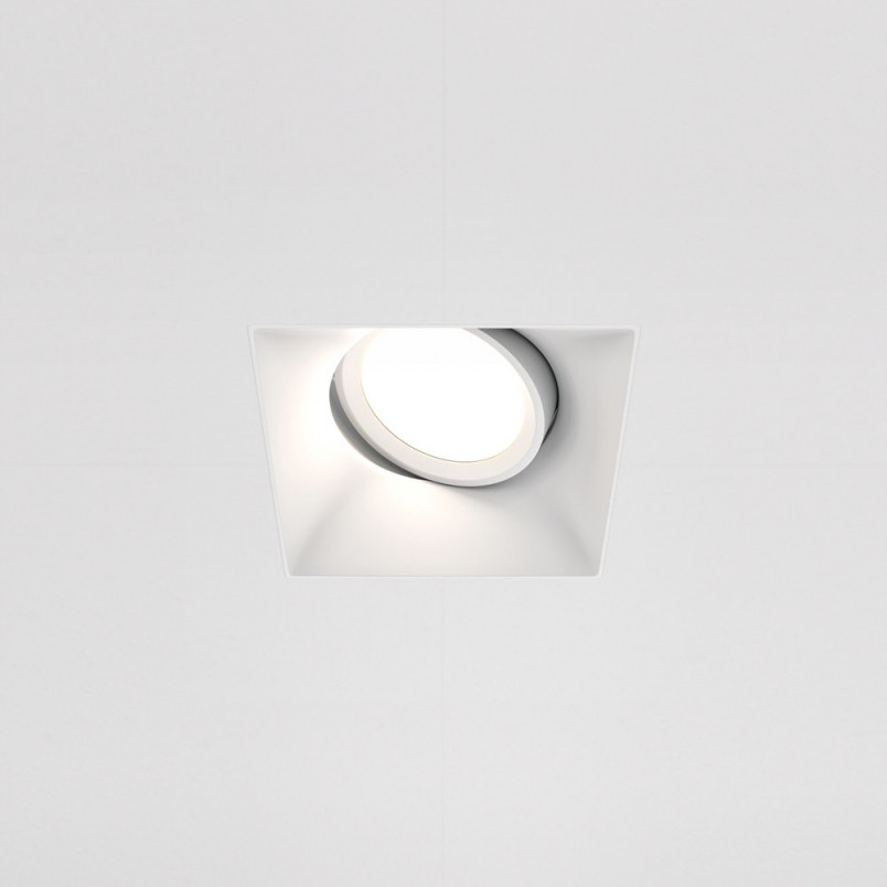 Lampa Spot Kwadratowa Dot GU10 Biała Maytoni - Sklep z Oświetleniem