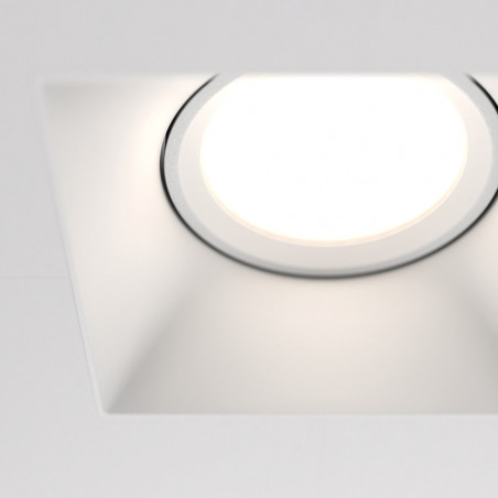 Lampa Spot Kwadratowa Dot GU10 Biała Maytoni - Sklep z Oświetleniem