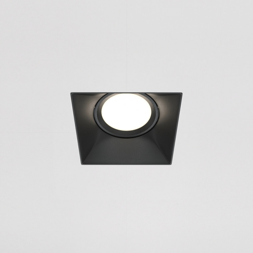 Lampa Spot Kwadratowa Dot GU10 Czarna Maytoni - Sklep z Oświetleniem