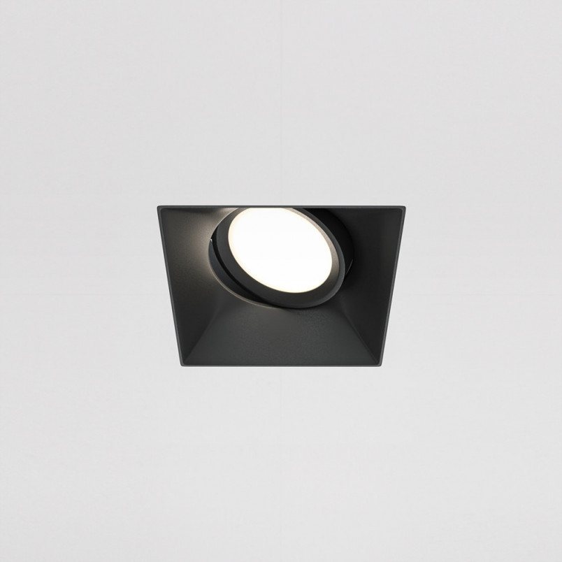 Lampa Spot Kwadratowa Dot GU10 Czarna Maytoni - Sklep z Oświetleniem