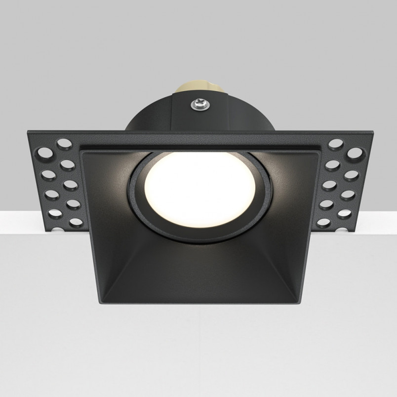 Lampa Spot Kwadratowa Dot GU10 Czarna Maytoni - Sklep z Oświetleniem