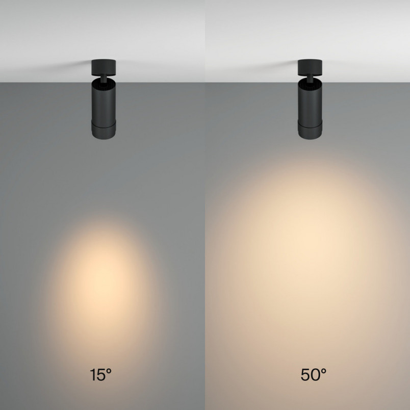 Reflektor sufitowy Focus Zoom LED Maytoni - Oświetlenie czarne