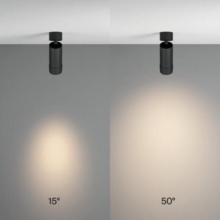 Reflektor sufitowy Focus Zoom LED Maytoni - 12W, 4000K - Czarny