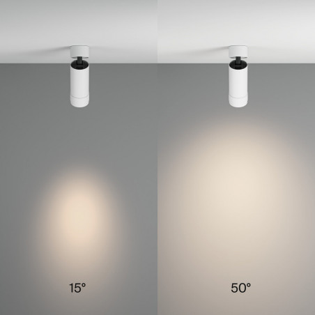 Reflektor sufitowy Focus Zoom LED - Maytoni | 12W | Biały