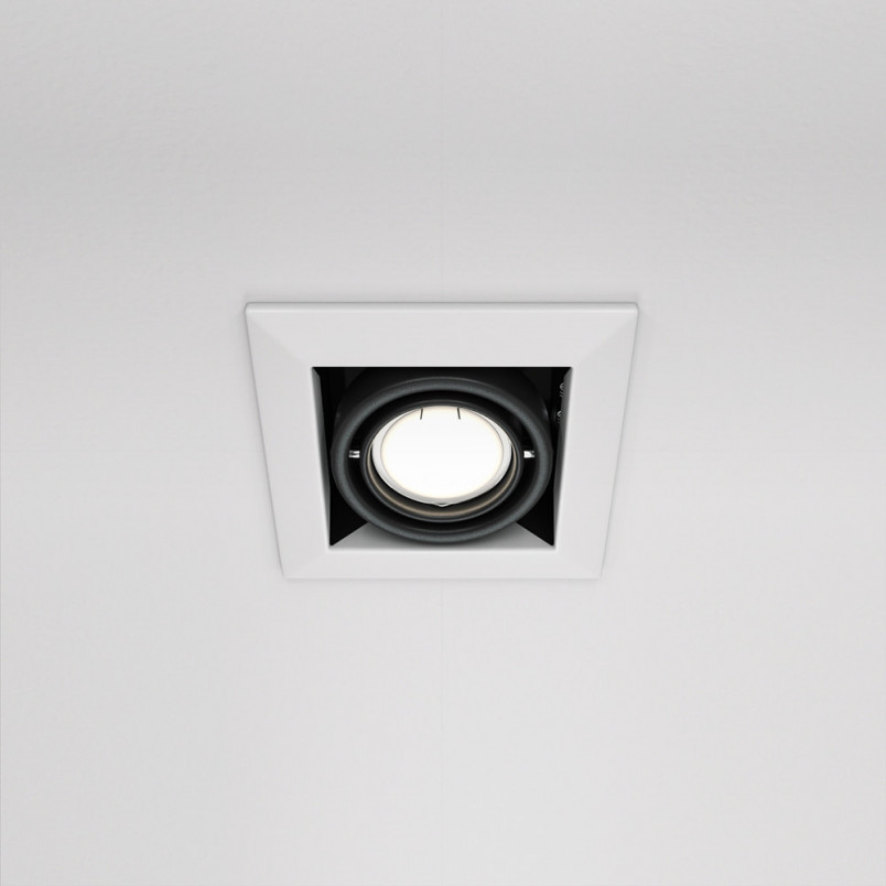 Lampa spot Maytoni Modern - biało-czarna, GU10 | Sklep z oświetleniem