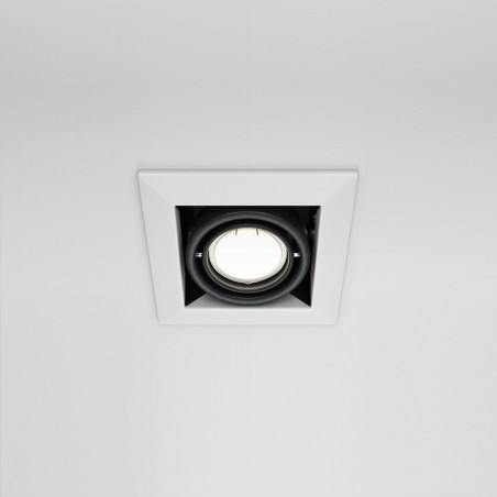Lampa spot Maytoni Modern - biało-czarna, GU10 | Sklep z oświetleniem