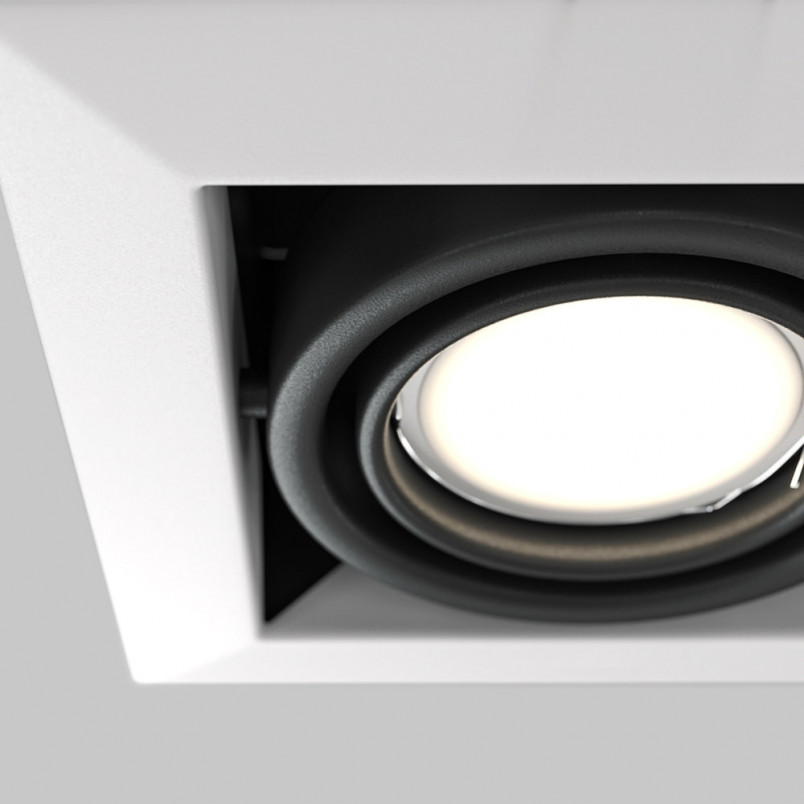 Lampa spot Maytoni Modern - biało-czarna, GU10 | Sklep z oświetleniem