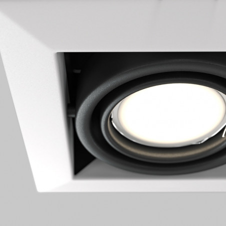 Lampa spot Maytoni Modern - biało-czarna, GU10 | Sklep z oświetleniem