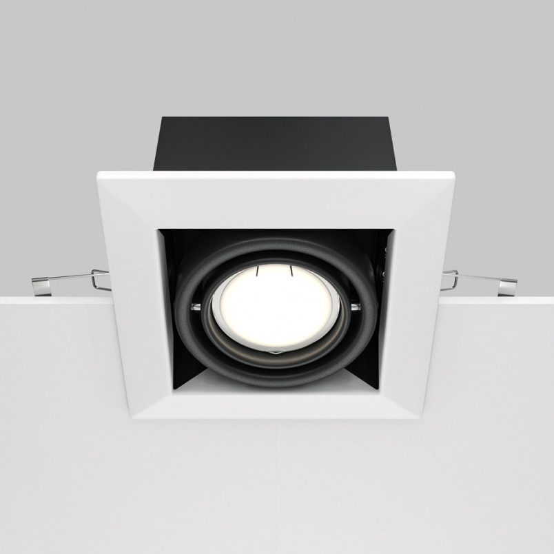 Lampa spot Maytoni Modern - biało-czarna, GU10 | Sklep z oświetleniem