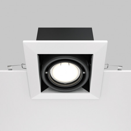 Lampa spot Maytoni Modern - biało-czarna, GU10 | Sklep z oświetleniem