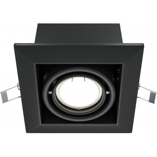 Lampa spot podtynkowa Maytoni - Metal Modern, czarna | Sklep z oświetleniem