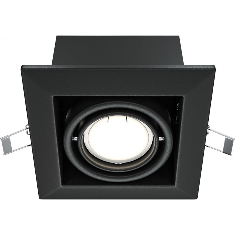 Lampa spot podtynkowa Maytoni - Metal Modern, czarna | Sklep z oświetleniem