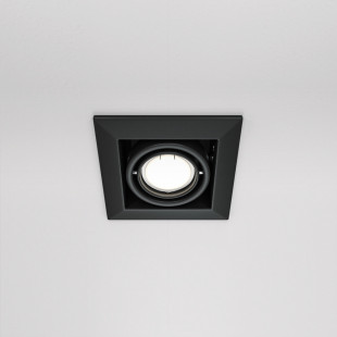 Lampa spot podtynkowa Maytoni - Metal Modern, czarna | Sklep z oświetleniem