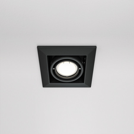 Lampa spot podtynkowa Maytoni - Metal Modern, czarna | Sklep z oświetleniem