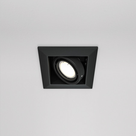 Lampa spot podtynkowa Maytoni - Metal Modern, czarna | Sklep z oświetleniem