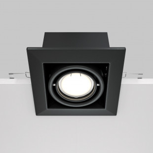 Lampa spot podtynkowa Maytoni - Metal Modern, czarna | Sklep z oświetleniem