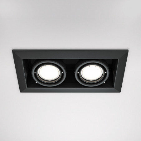 Lampa spot Maytoni Metal Modern II - Czarna, GU10 | Sklep z lampami