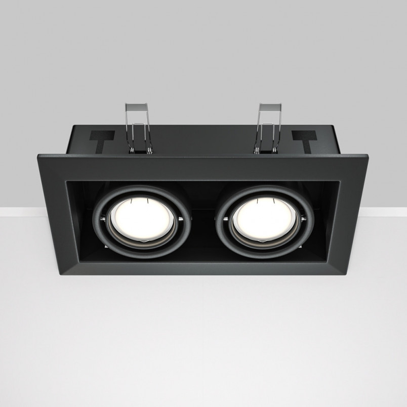 Lampa spot Maytoni Metal Modern II - Czarna, GU10 | Sklep z lampami